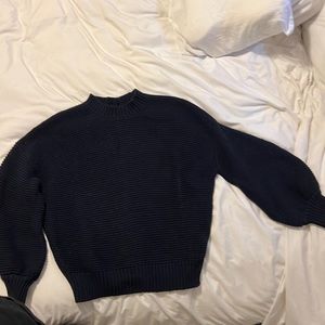 Alex Mill button back cardigan sweater~ navy